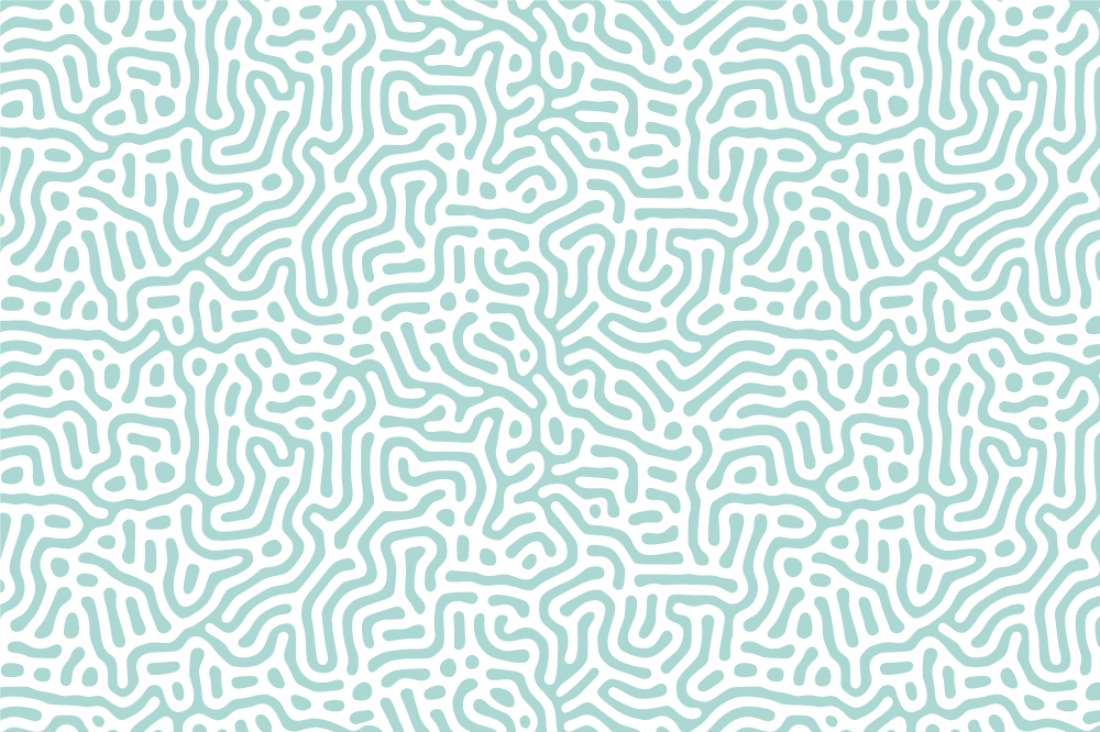 Green white nature pattern original placemats - TenStickers