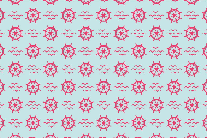 Original placemats nautical steering wheel design - TenStickers