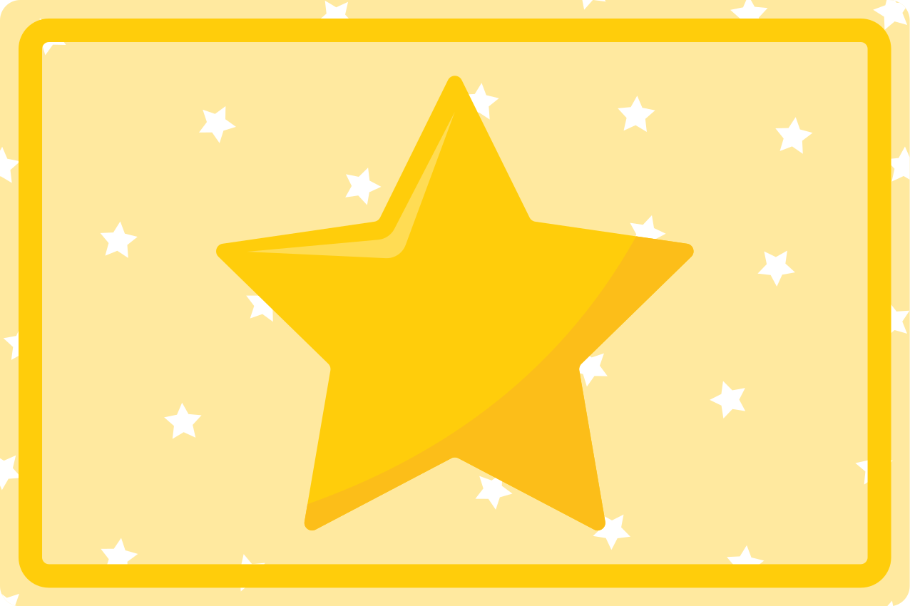 Children placemats colorful star shape - TenStickers