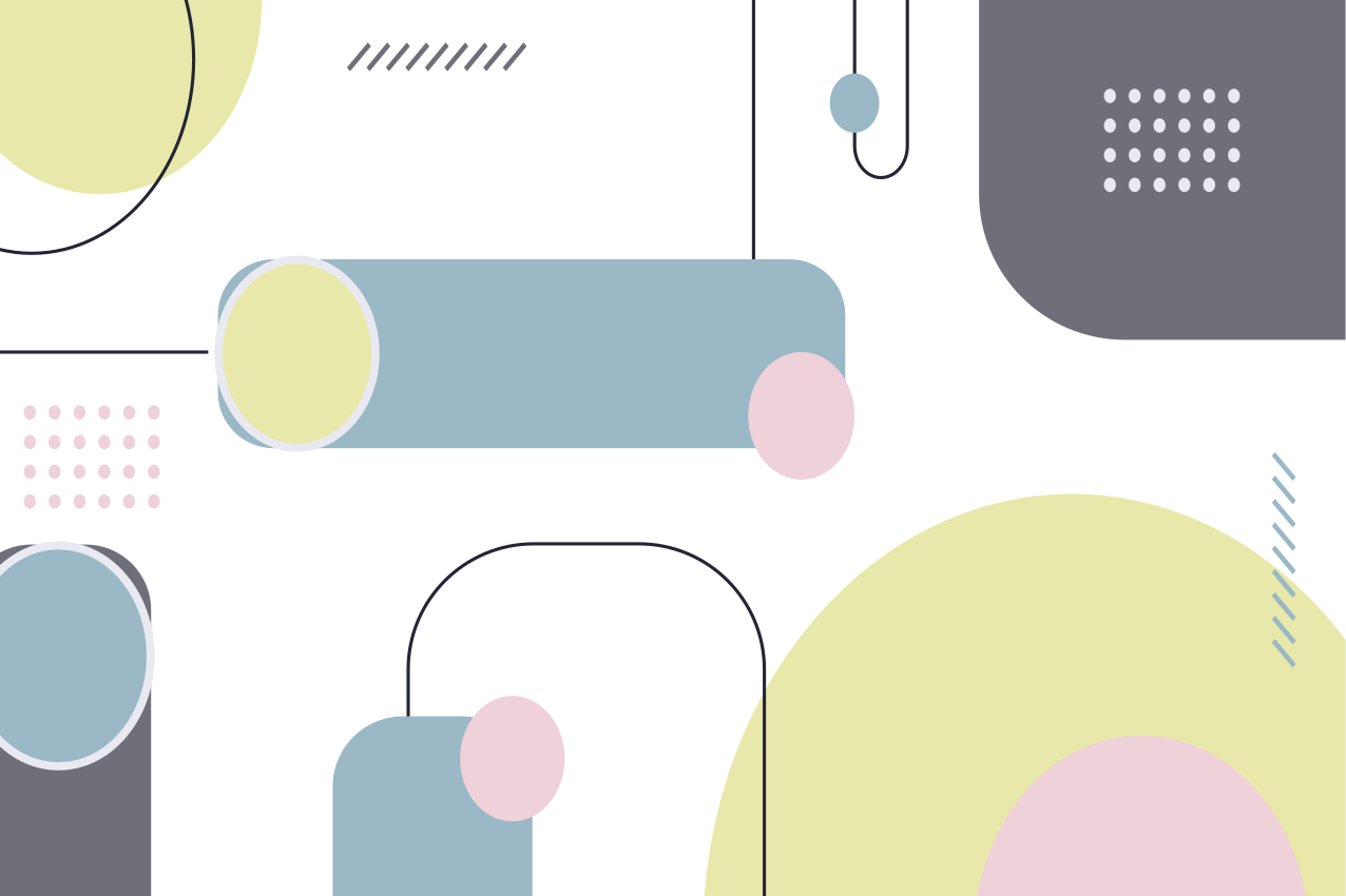 Modern placemats geometric shape design - TenStickers