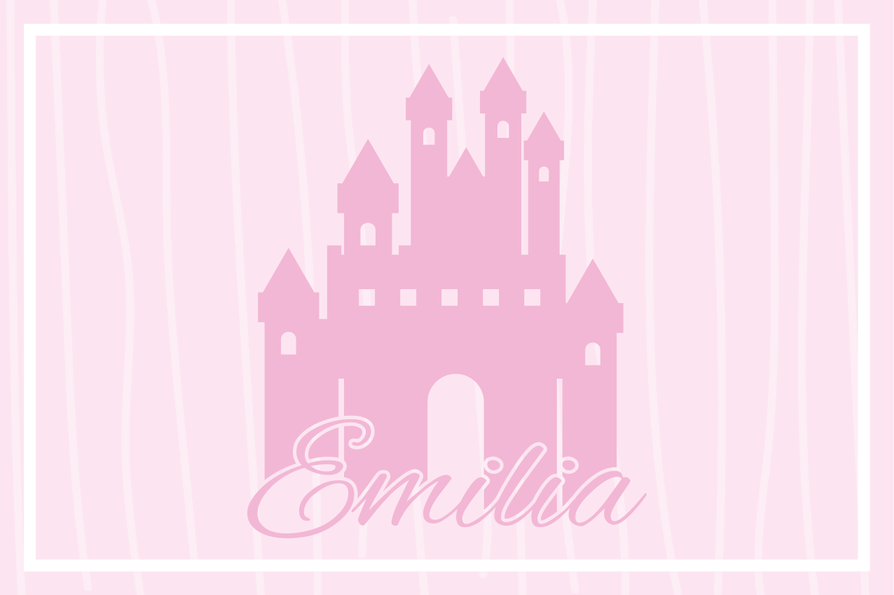 Children placemats castle themed design - TenStickers