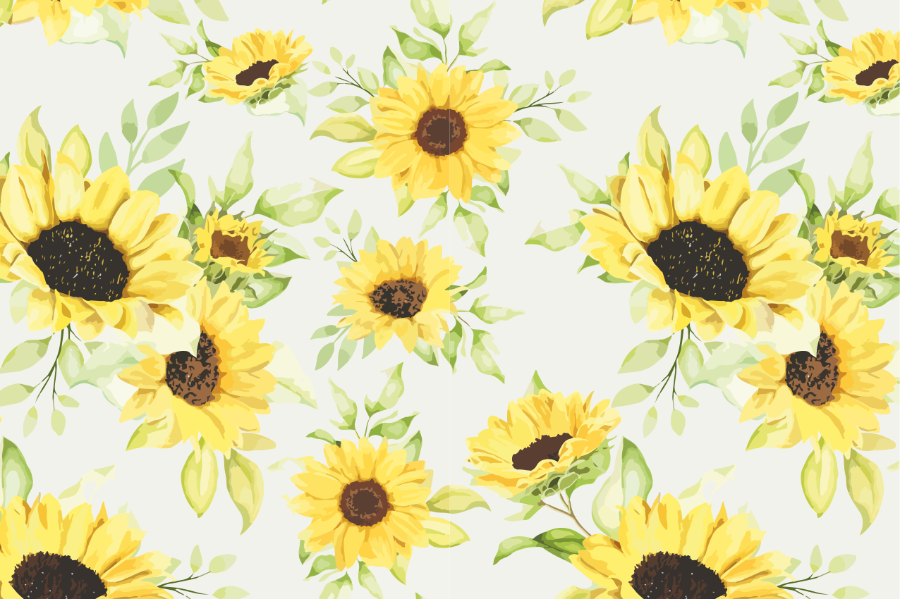 Original placemats sunflower design - TenStickers