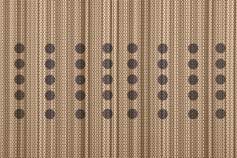 Textured placemats with elegant brown surface - TenStickers