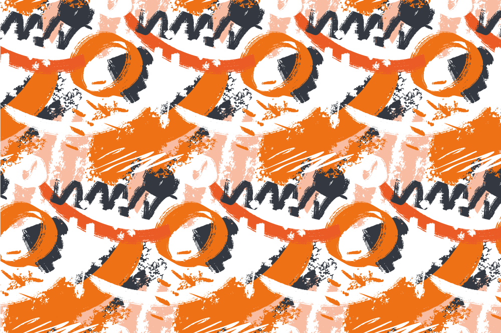 Textured placemats with vibrant abstract design - TenStickers