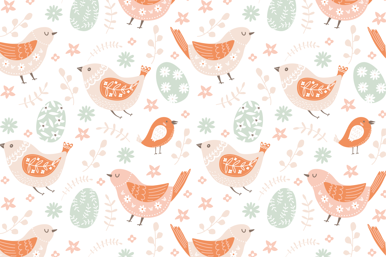 Children placemats with delightful bird designs - TenStickers