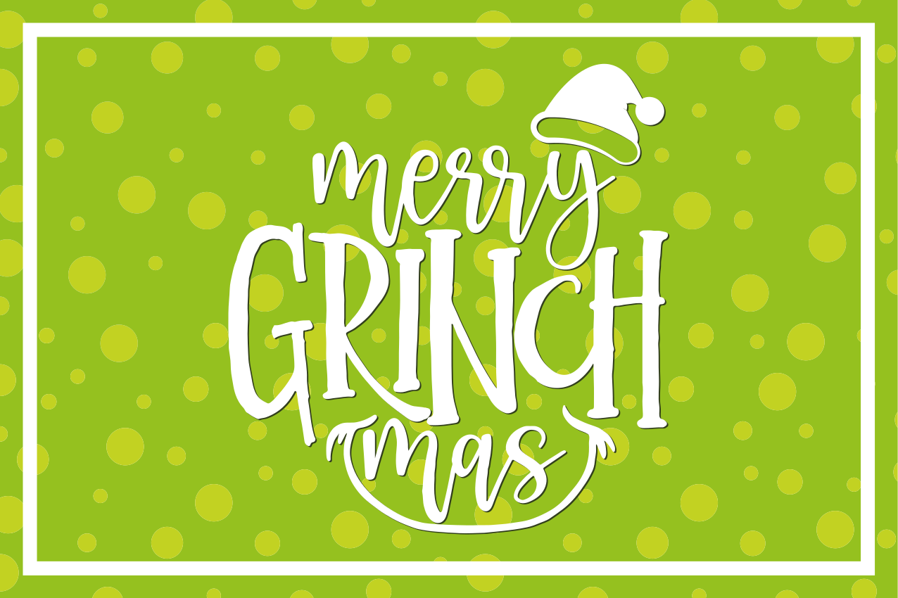 Christmas placemats merry grinch mas design - TenStickers