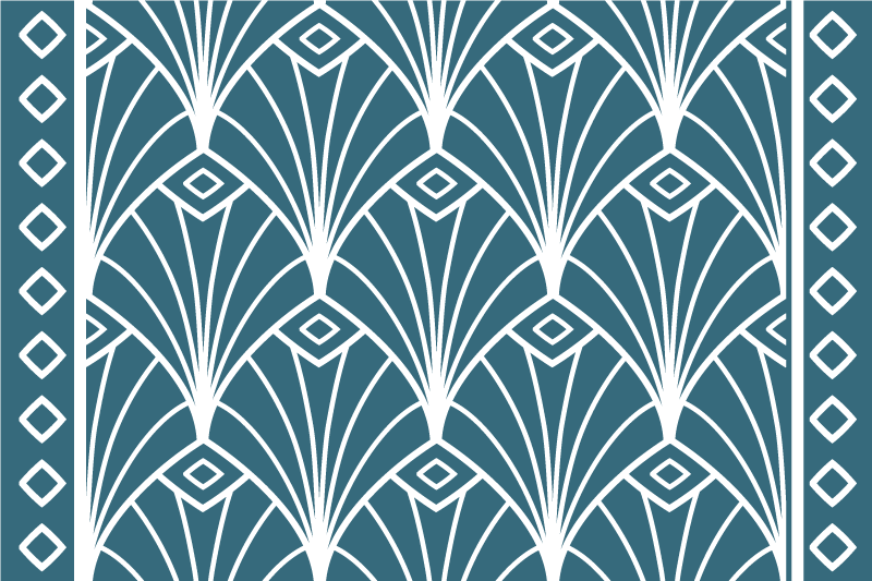 Modern placemats with stylish floral design - TenStickers