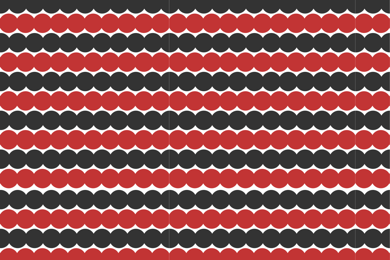 Modern placemats layered circular design - TenStickers