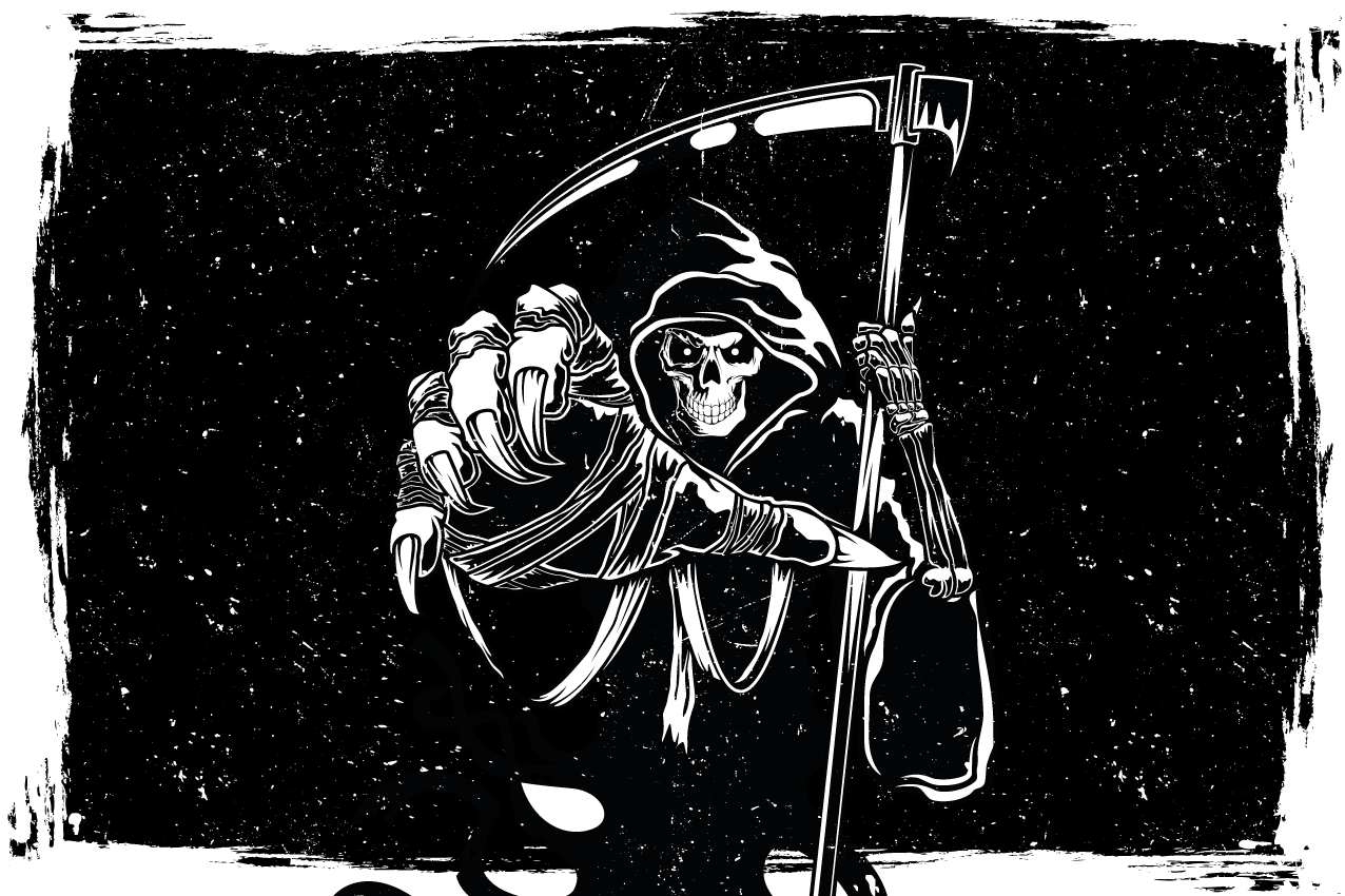 Evil silhouette original decal placemats - TenStickers