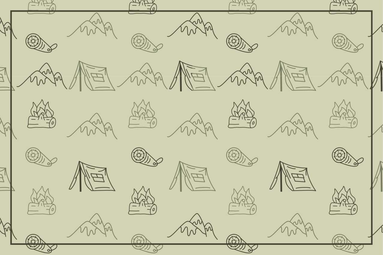 Original placemats camping adventure set - TenStickers