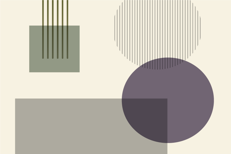 Modern placemats in geometric shapes design - TenStickers