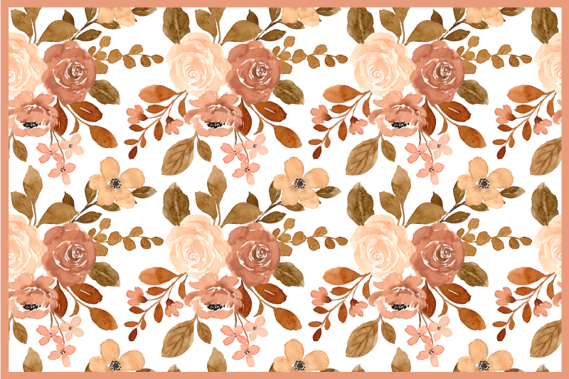 Original placemats floral design table setting - TenStickers