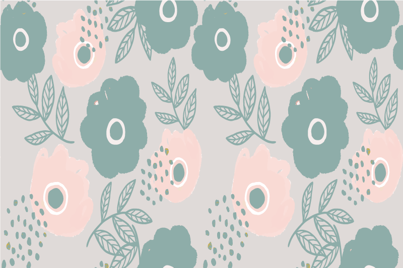 Placemats with quotes floral quote background - TenStickers