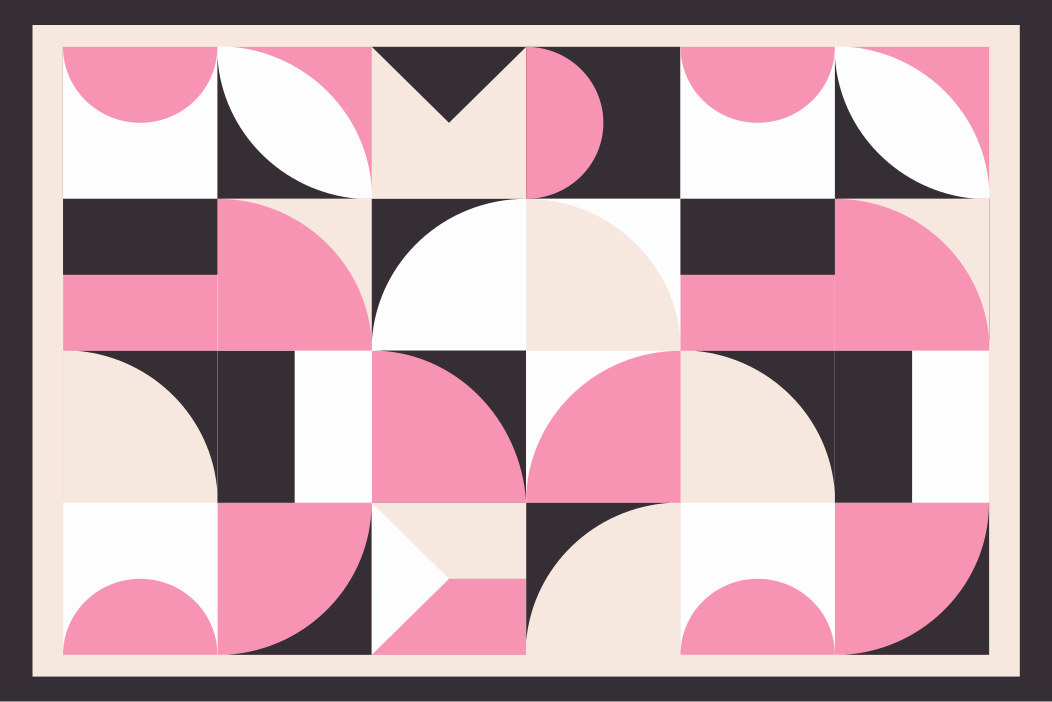 Modern placemats geometric patterned design - TenStickers