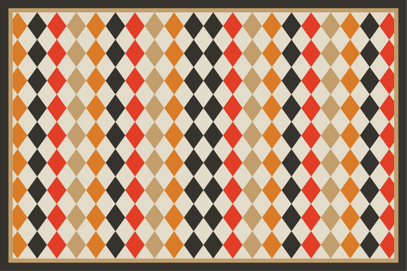 Modern placemats elegant geometric design - TenStickers