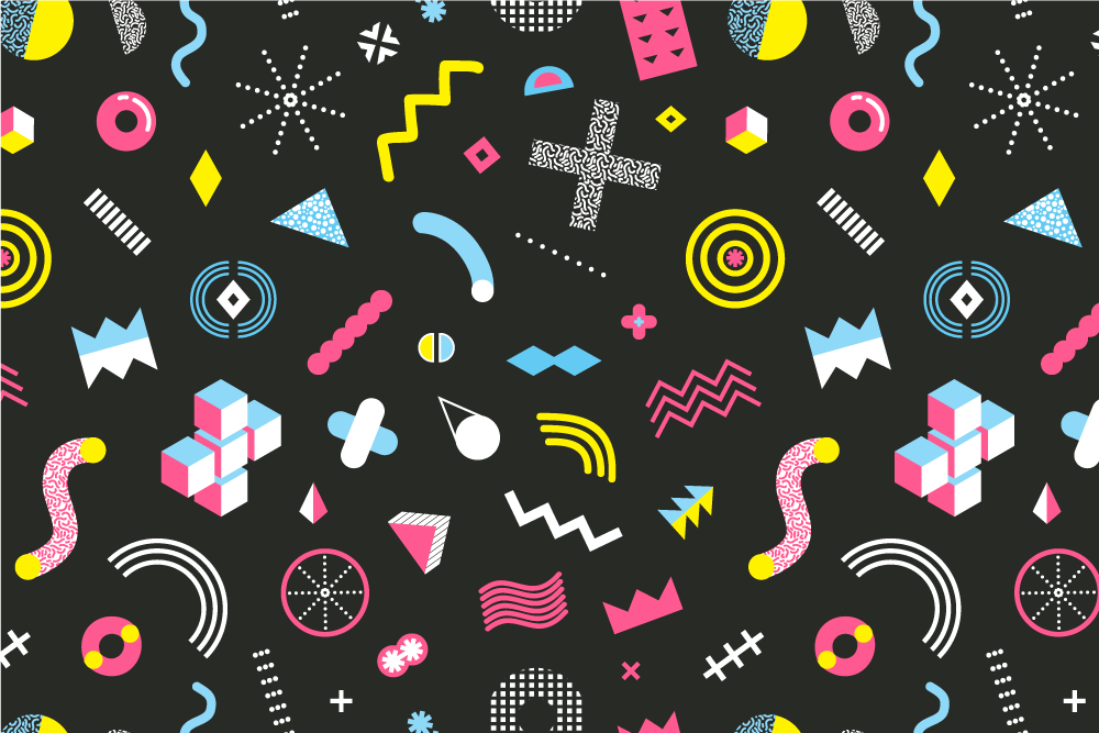 Original placemats with lively geometric patterns - TenStickers