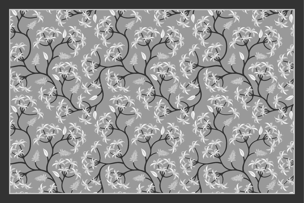 Christmas placemats floral branch design - TenStickers
