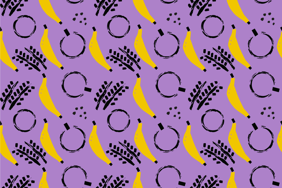 Original placemats banana pattern design - TenStickers