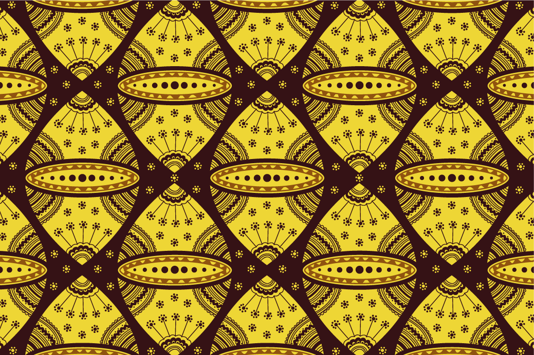 Textured placemats with intricate geometric design - TenStickers