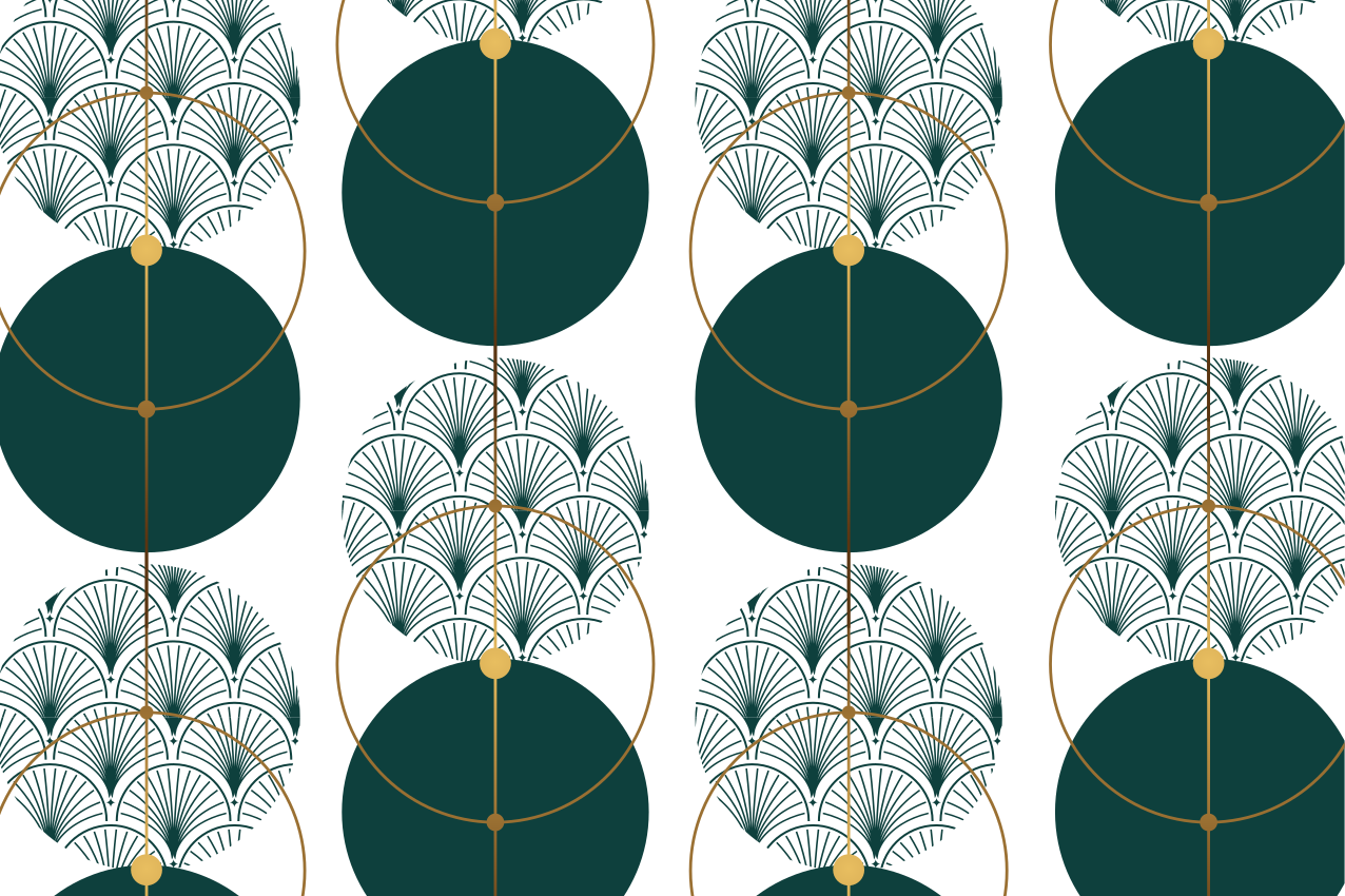 Elegant placemats in a chic geometric design - TenStickers