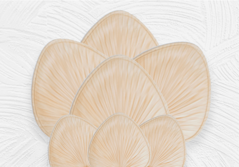 Textured placemats with leaf patterned surface - TenStickers