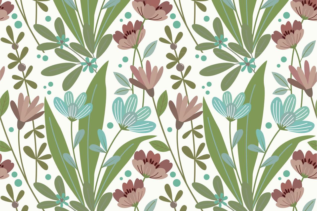 Original placemats botanical leaf design - TenStickers