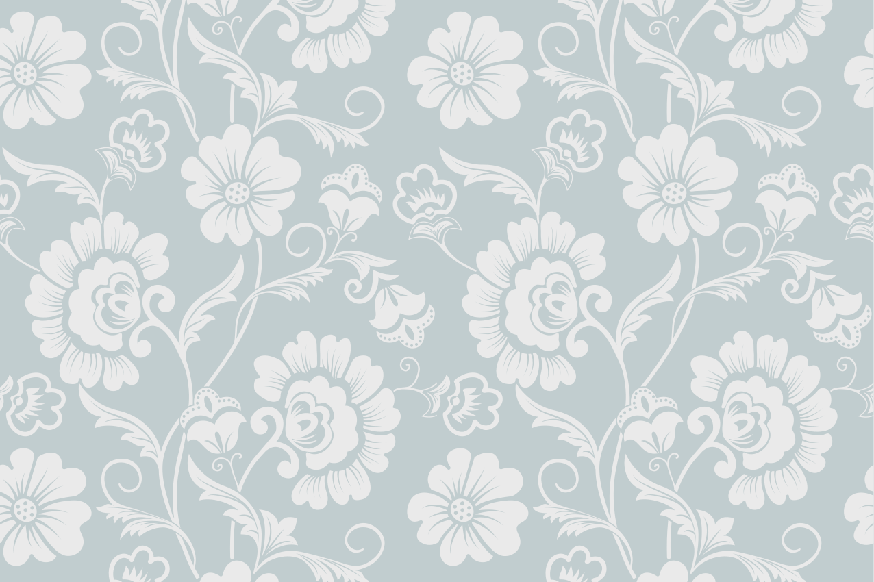 Textured placemats floral design arrangement - TenStickers