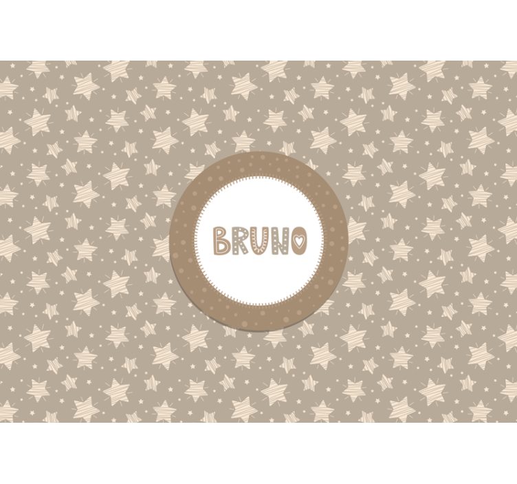 Striped stars nursery mural - TenStickers