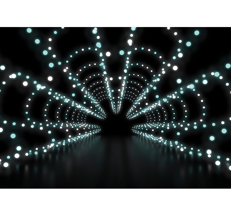 Abstract Light Burst 3d wall mural - TenStickers