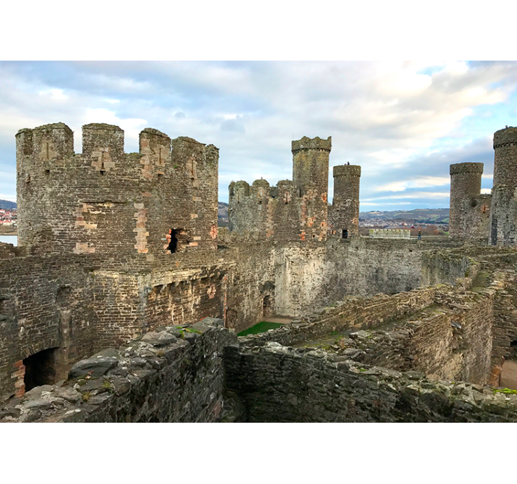 Conwy Castle photo wall mural - TenStickers