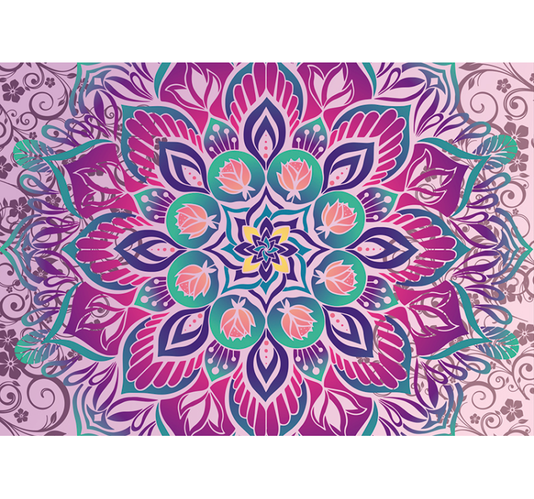Mandala Design Pattern mural for living room - TenStickers