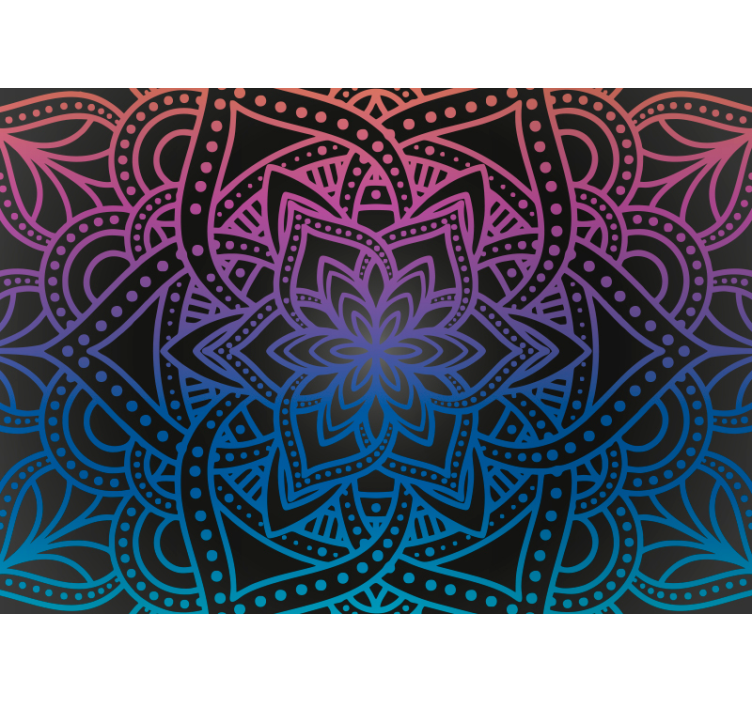 Mandala Intricacy mandala wall mural - TenStickers