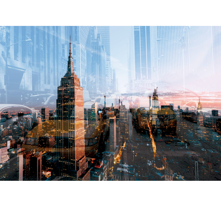 Empire State Skyline new york wall mural - TenStickers
