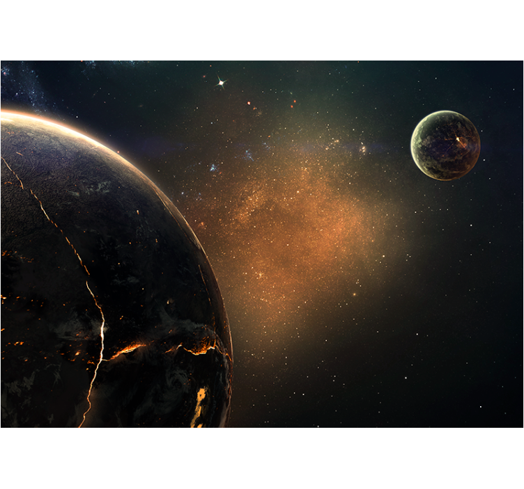 Galactic Planetary View space mural - TenStickers
