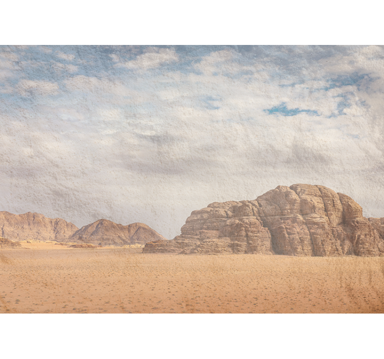 Desert mural inspired by desert rock formation - TenStickers