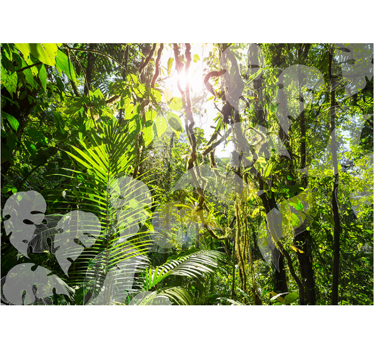 Lush Greenery Retreat nature wall mural - TenStickers