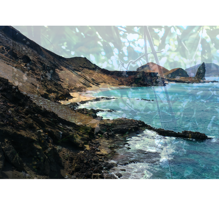 Coastal Stone Formation landscape mural wallpaper - TenStickers