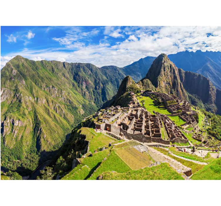 Machu Picchu Vista city wall mural - TenStickers