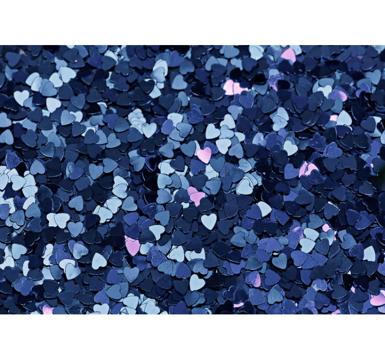 Heart-Shaped Confetti love wall mural - TenStickers