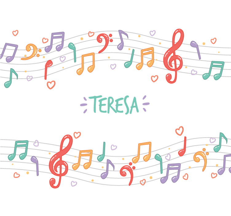 Music mural musical notes melody - TenStickers