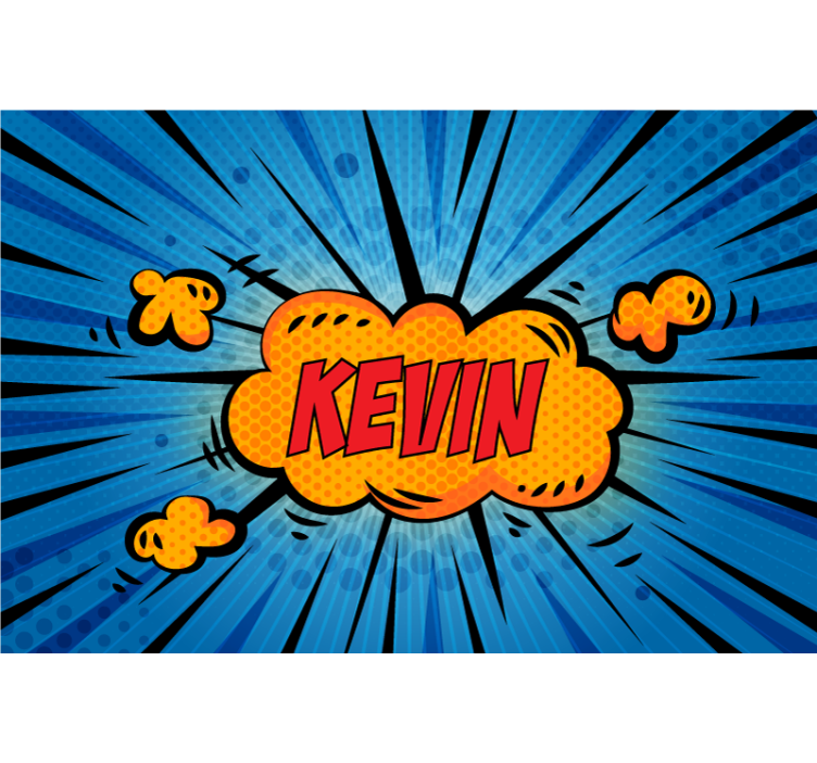 Dynamic Typography Burst mural quote - TenStickers