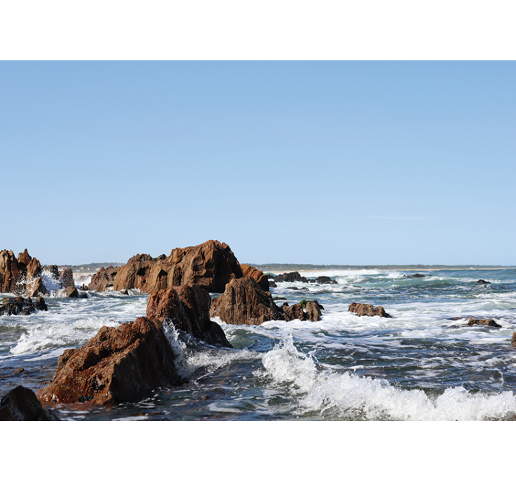Rocky Shoreline View sea mural - TenStickers