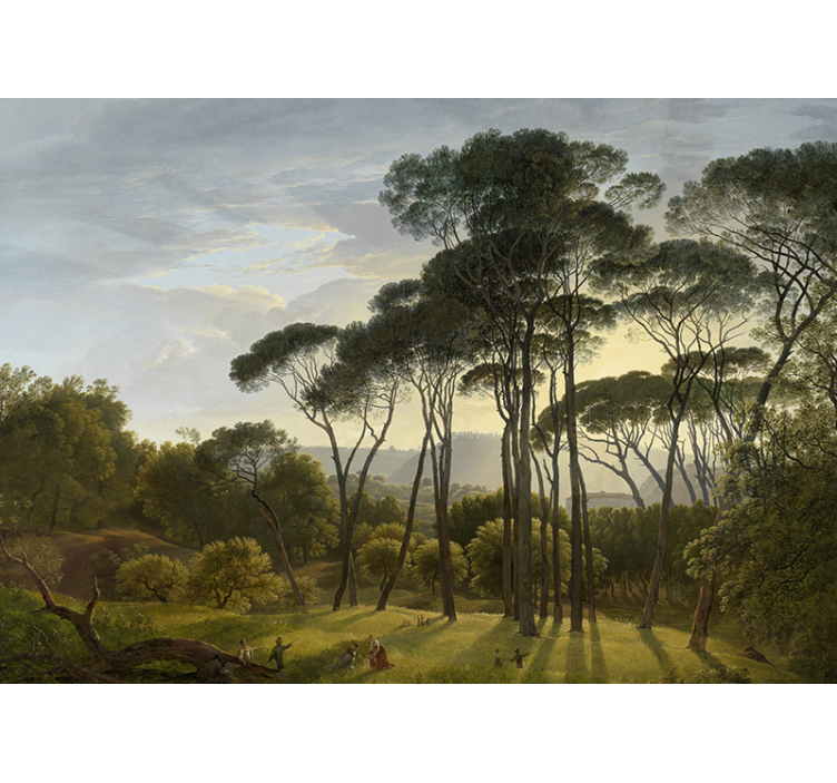 Forest sunbeams nature wall mural - TenStickers