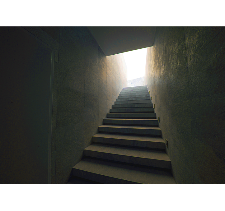Stairway to Light landscape mural wallpaper - TenStickers