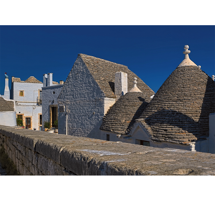 Trulli Rooftops city wall mural - TenStickers