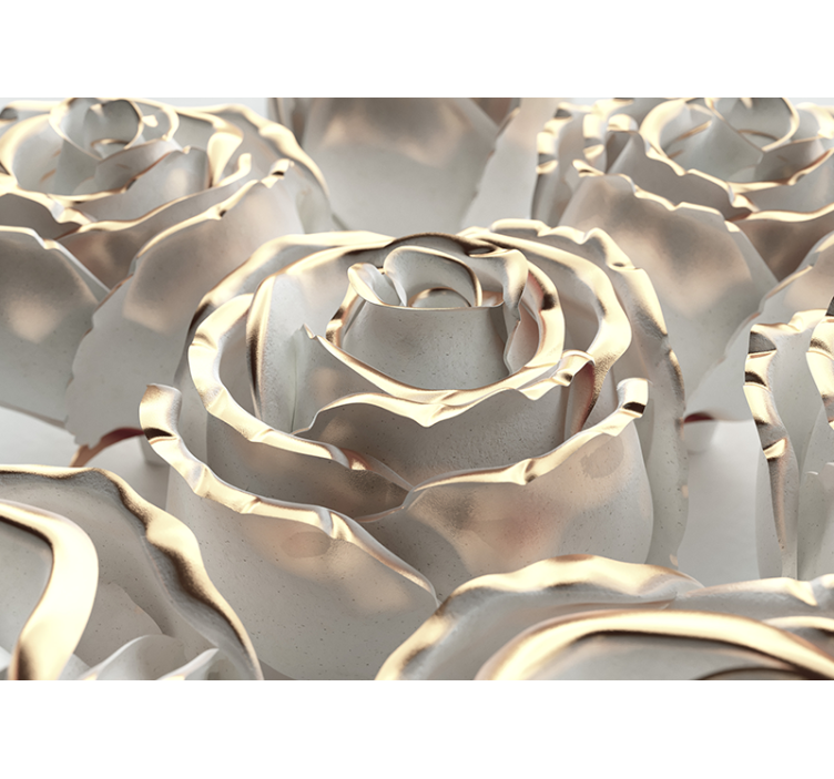 Rose mural elegant rose arrangement - TenStickers