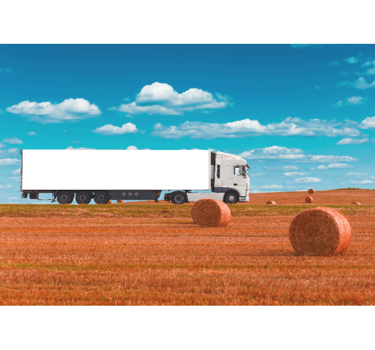 Transporting Hay Bales vehicle mural - TenStickers