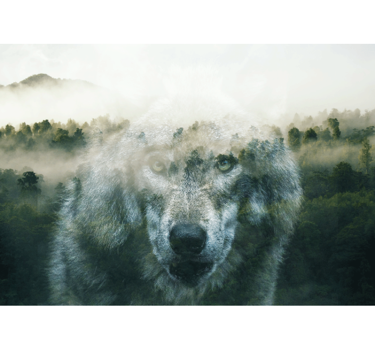 Wolf soul nature wall mural - TenStickers