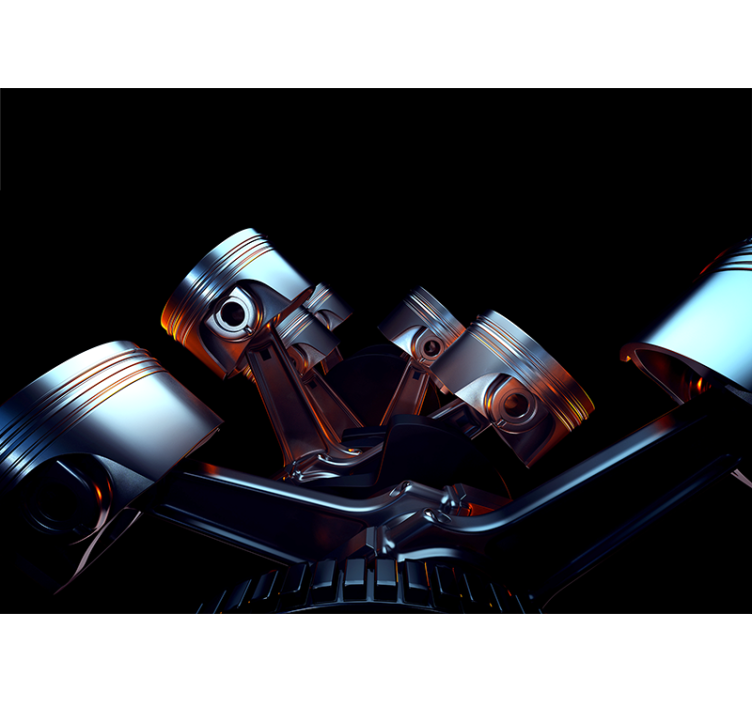 Vehicle mural engine component detail - TenStickers