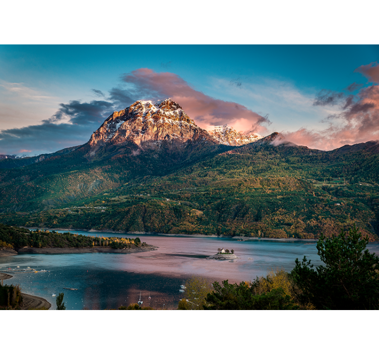 Landscape mural wallpaper grand alpine landscape - TenStickers